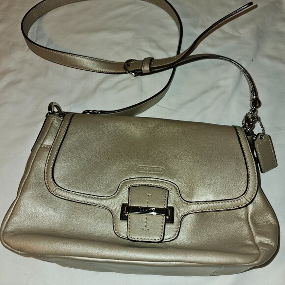 Coach Metallic/Champagne handbag - Picture 4 of 9